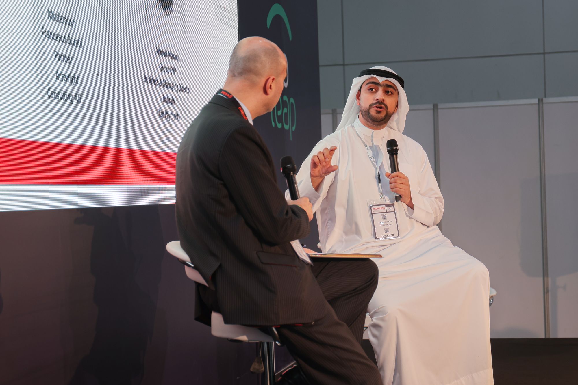 Ahmed AlAradi, EVP, Business & MD, Bahrain Tap Payments speaking at Seamless Saudi 2022