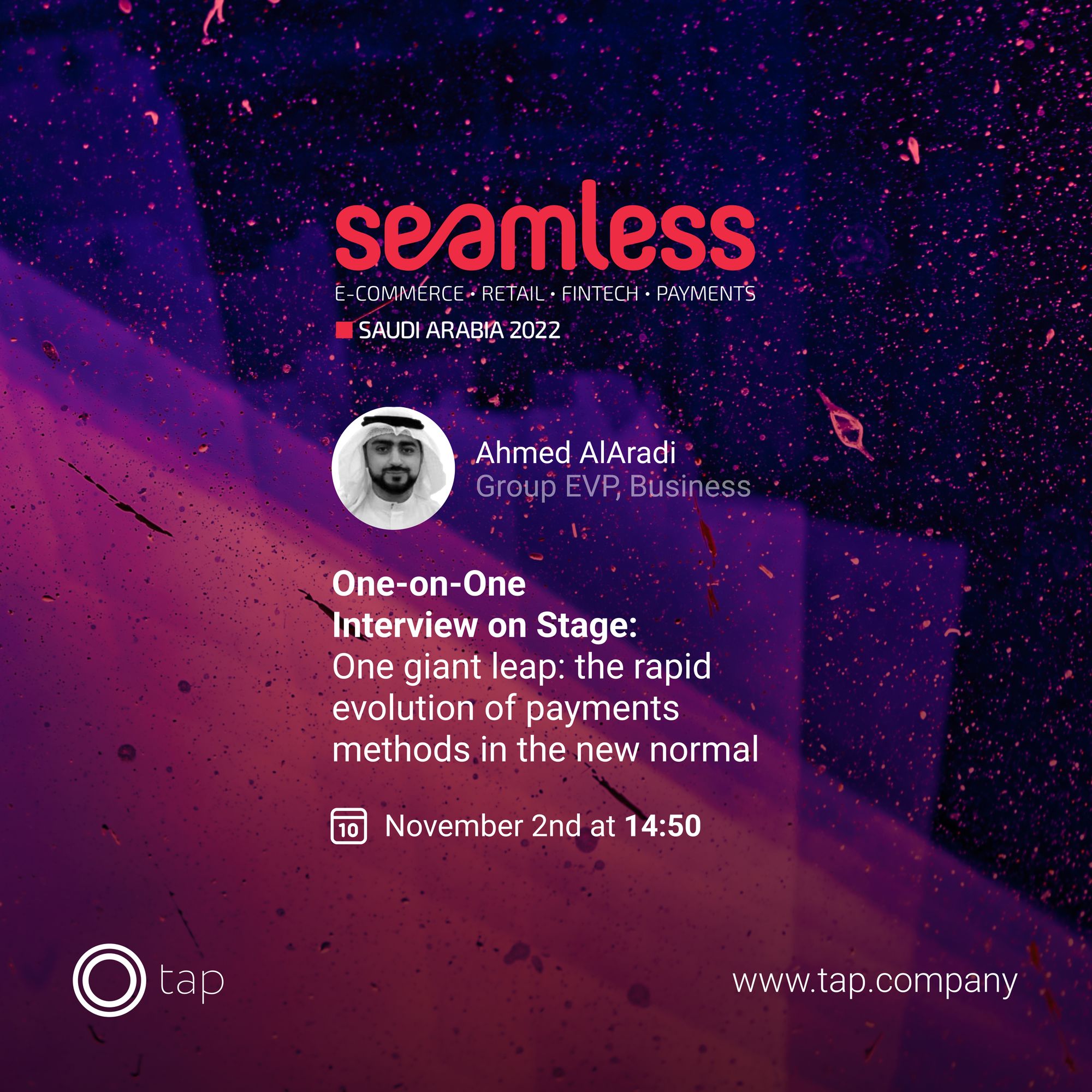 Meet Tap Payments at Seamless Saudi Arabia 